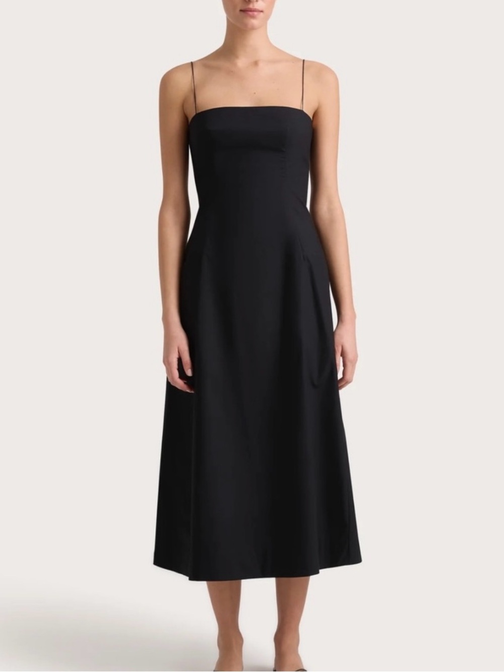 Faithfull the Brand Midi Black Dress